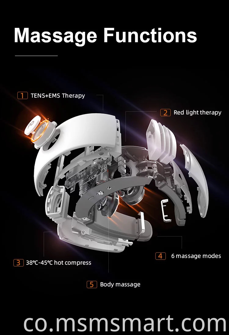 Più Prufessiunali Novu Massager Elettricu Intelligente Intelligente per u Collu per alleviare a fatica di u collu